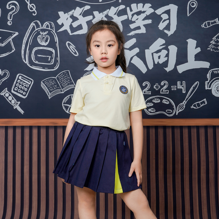 小学夏季国学款校服
