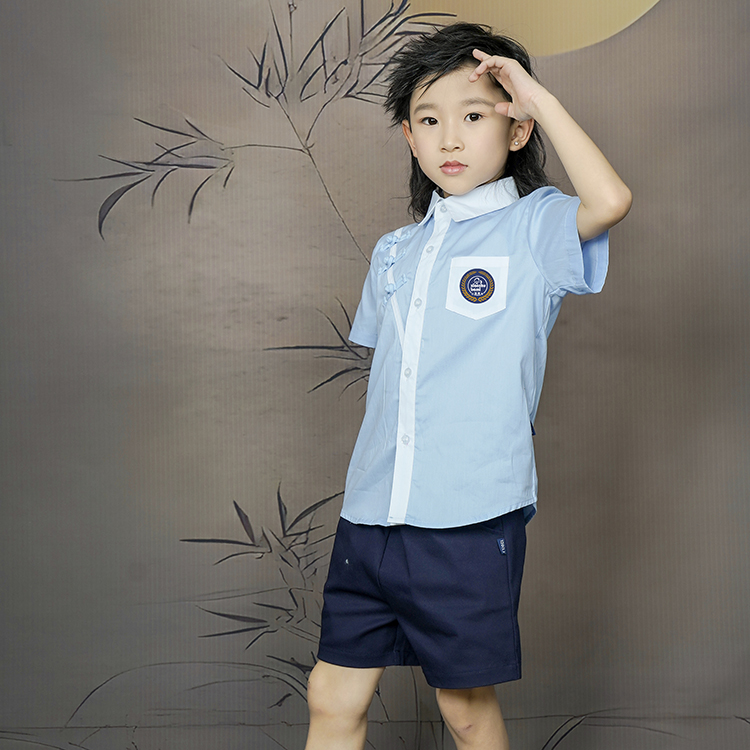 小学夏季国学款校服